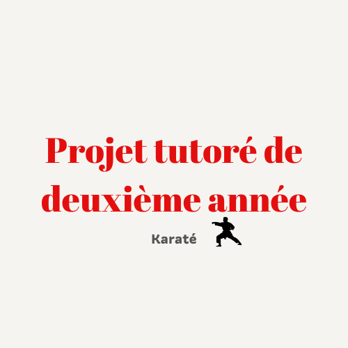 Projet tutoré de seconde année – Karaté