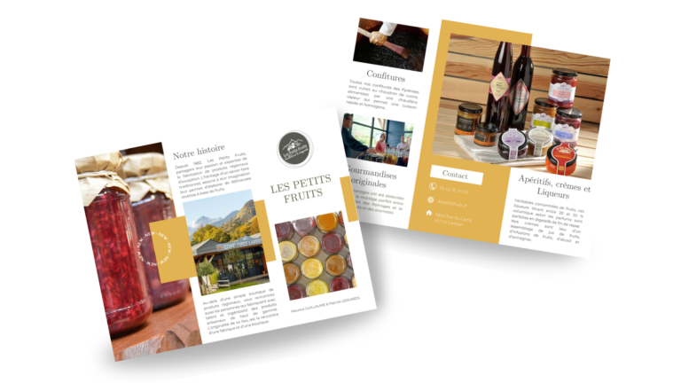 Brochure - Les Petits Fruits (Exercice formation IUT)