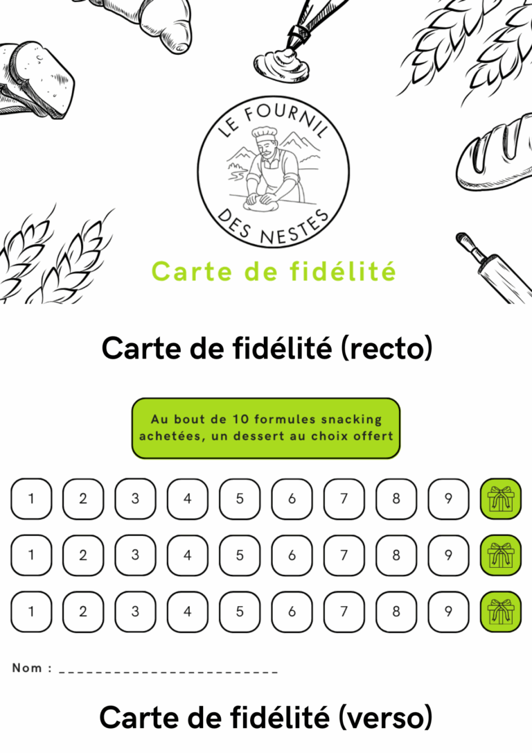 Carte de fidélité