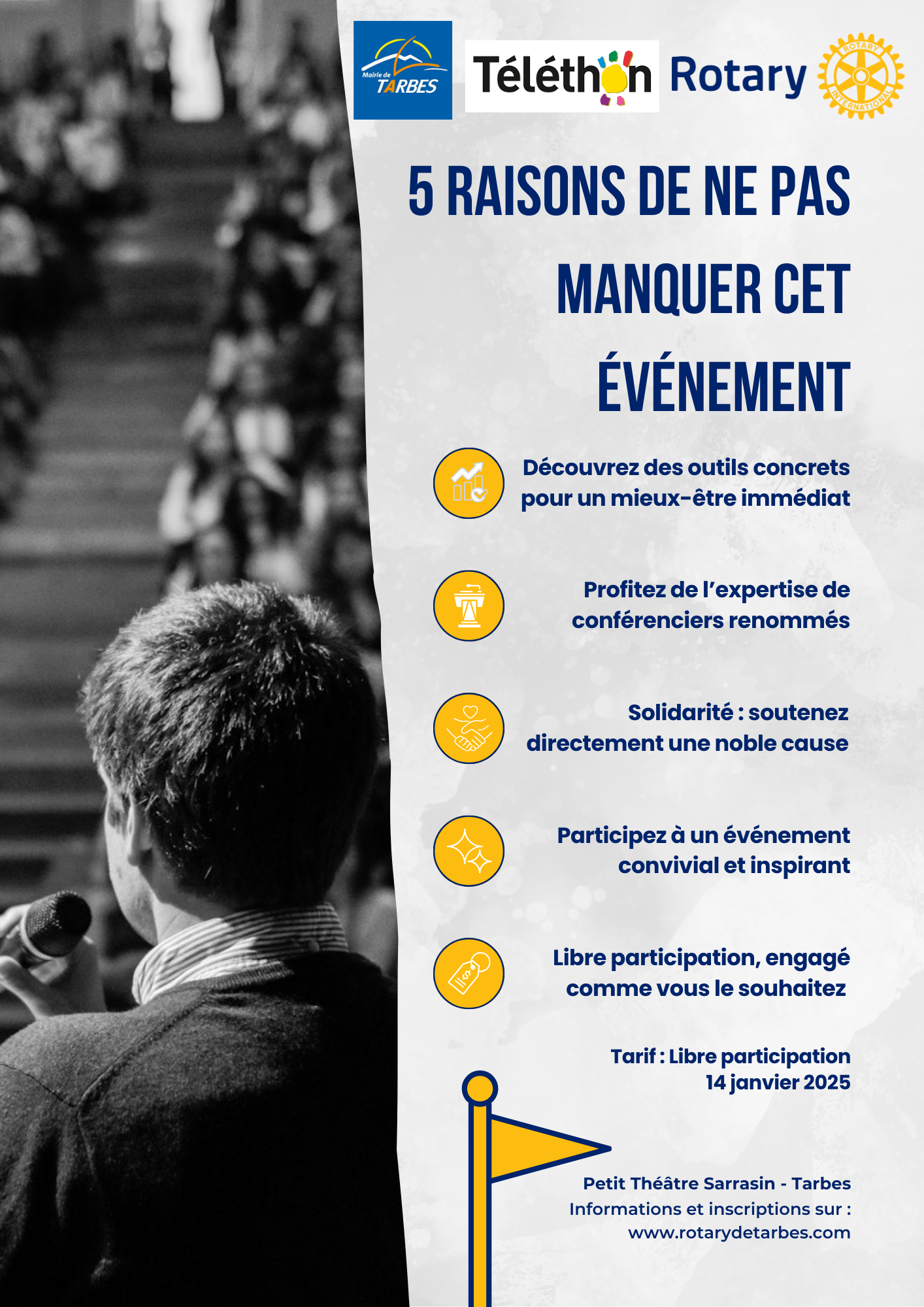 Affiche 5 raisons téléthon