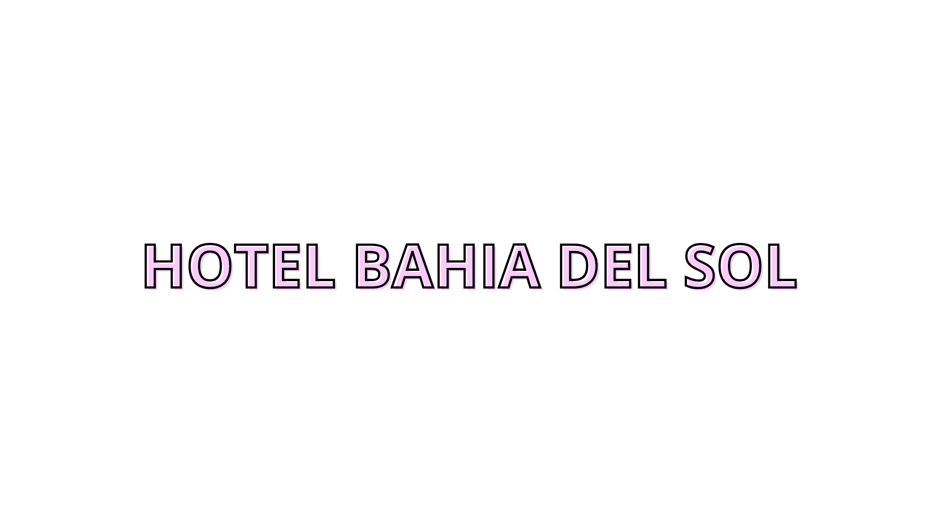 Stage – Hôtel Bahia Del Sol