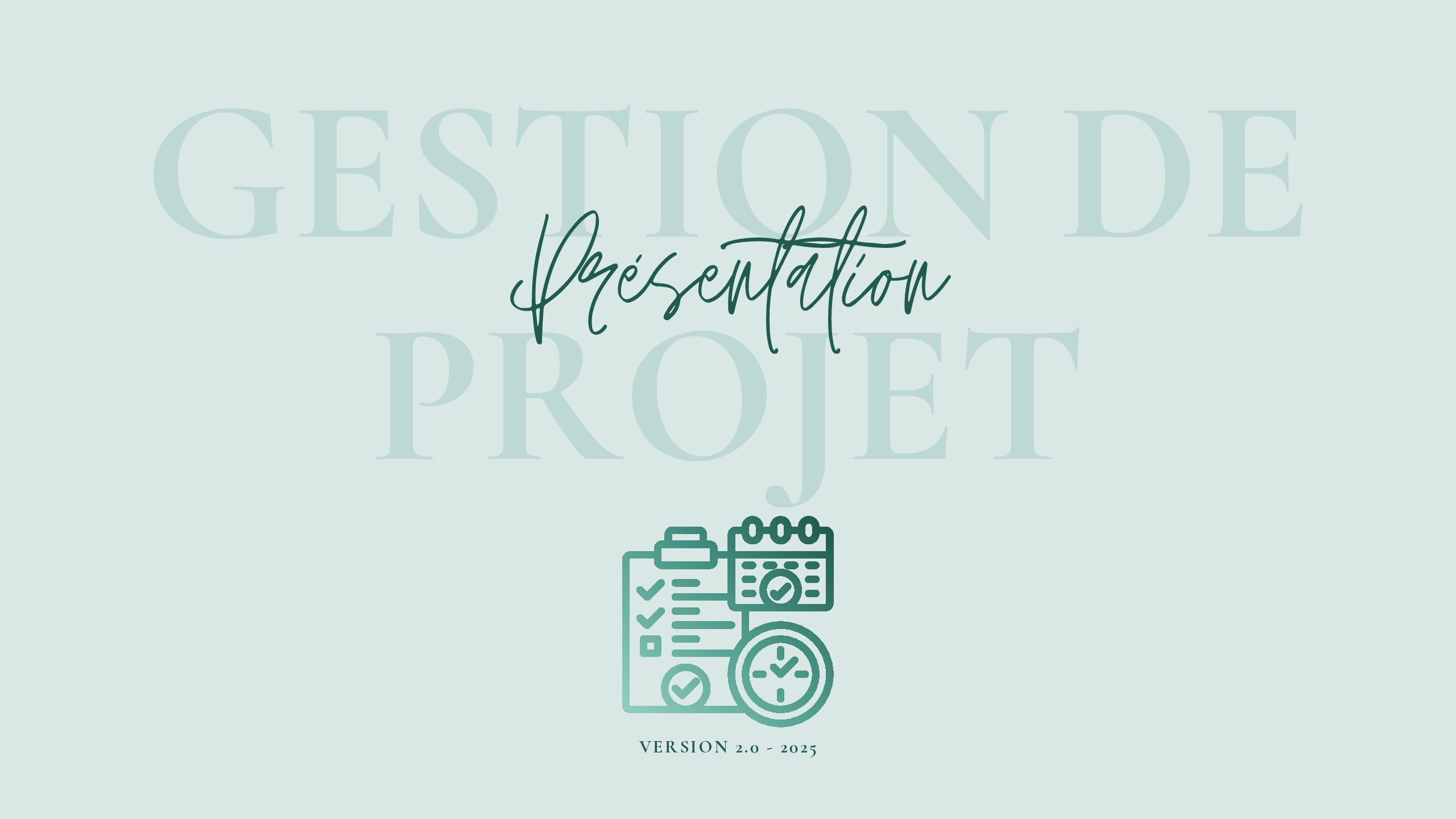 Gestion de Projet Présentation