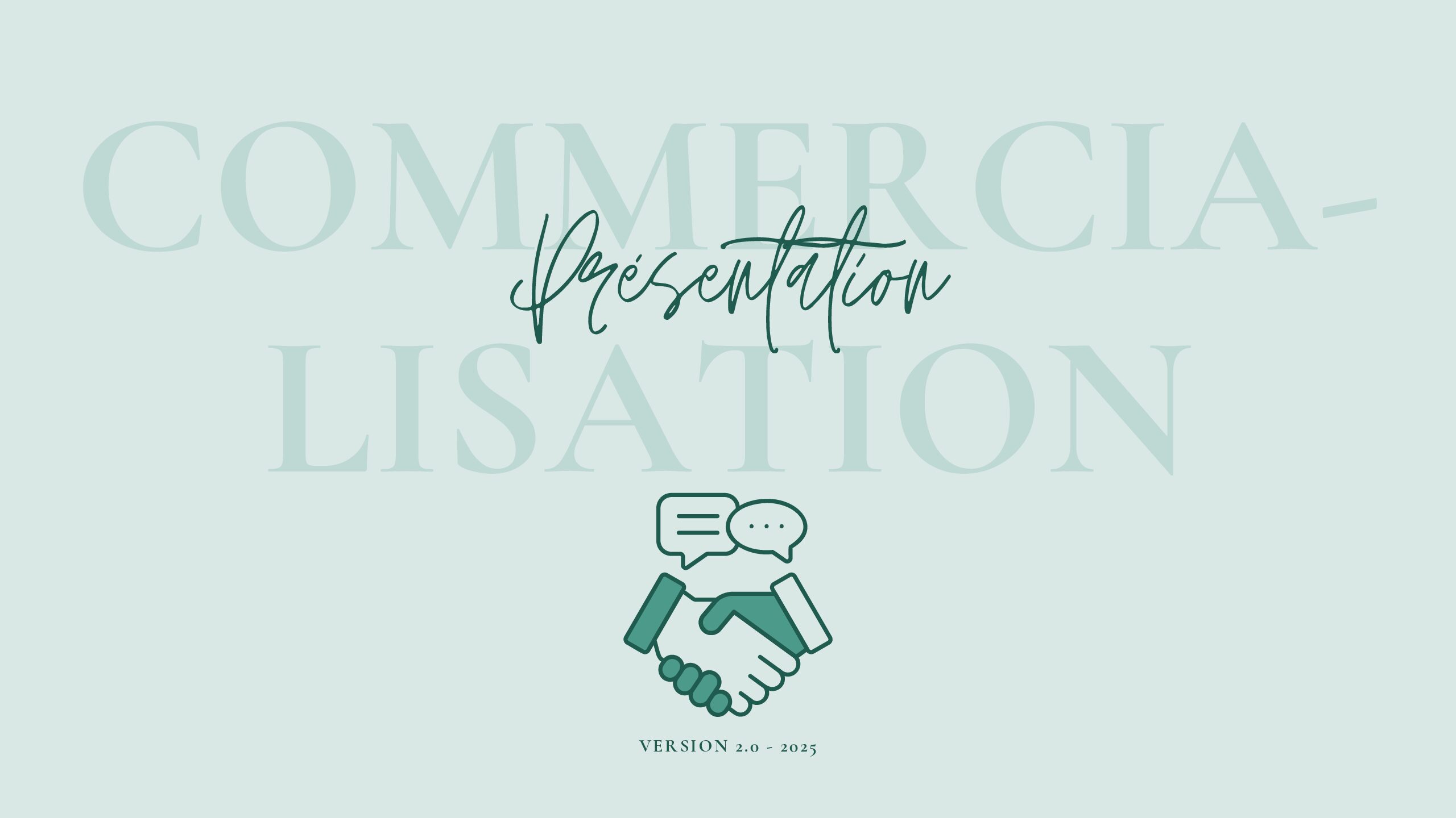 Commercialisation : Présentation