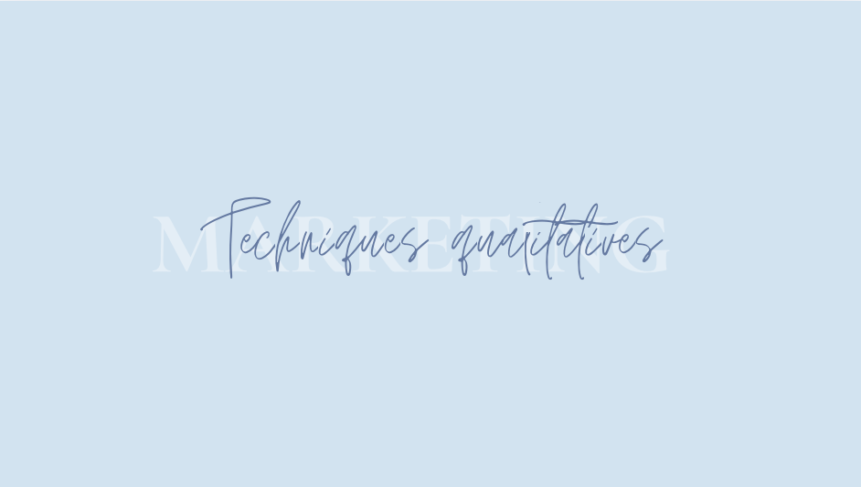 techniques quantitatives